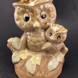 Vintage Ceramic Owl Music Box—Works!