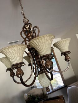 Tommy Bahama style pineapple chandelier