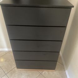 5 Drawer CHEST 🖤 In Black - Also In White & Grey 