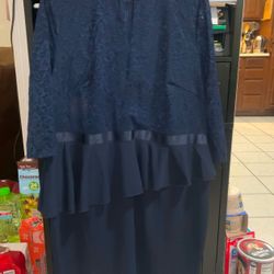 Navy Blue Plus Size Dress