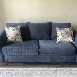 Blue modern Sofa set With A Flare