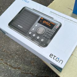 ETON AM FM Field Radio With Bluetooth (new)