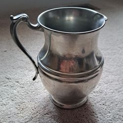 Vintage Early American Pewter Water Pitcher