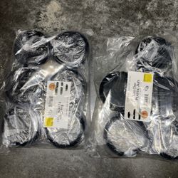 Clear Plastic Jars with Black Plastic Lids 11pk, 8oz Size, BPA Free PET Storage