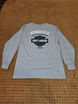 Harley Davidson Honolulu Hawaii Long Sleeve Shirt Q