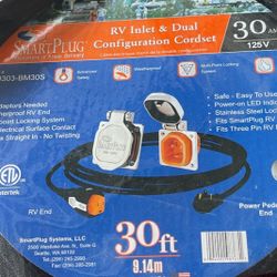 SmartPlug RV Inlet & Dual Configuration Cordset for RV 30 Amp/125V