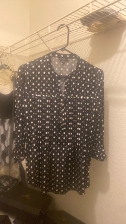 Black  Polka Dot Blouse