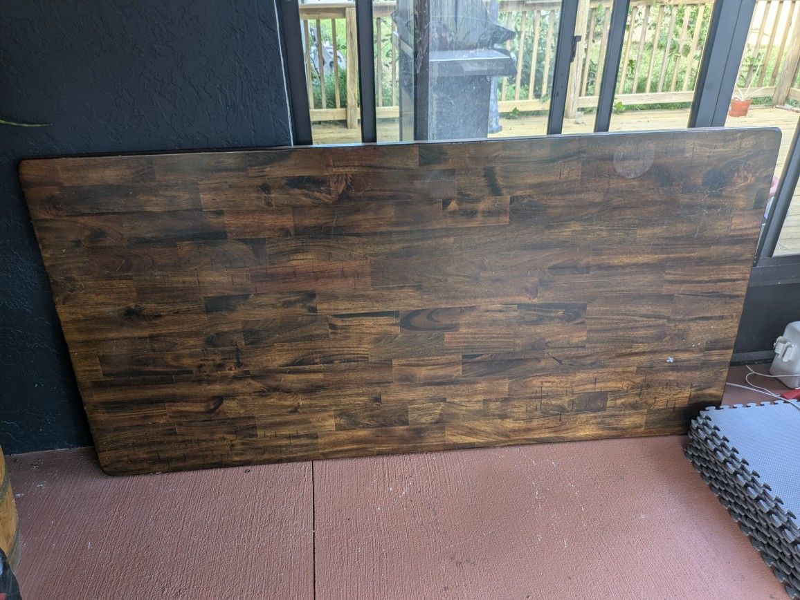 7ft x 3.5ft Real Wooden Tabletop