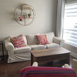 Living Room Set  Couch + 2 Recliner + Coffee Table 