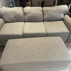 Couch And Ottoman For Sale