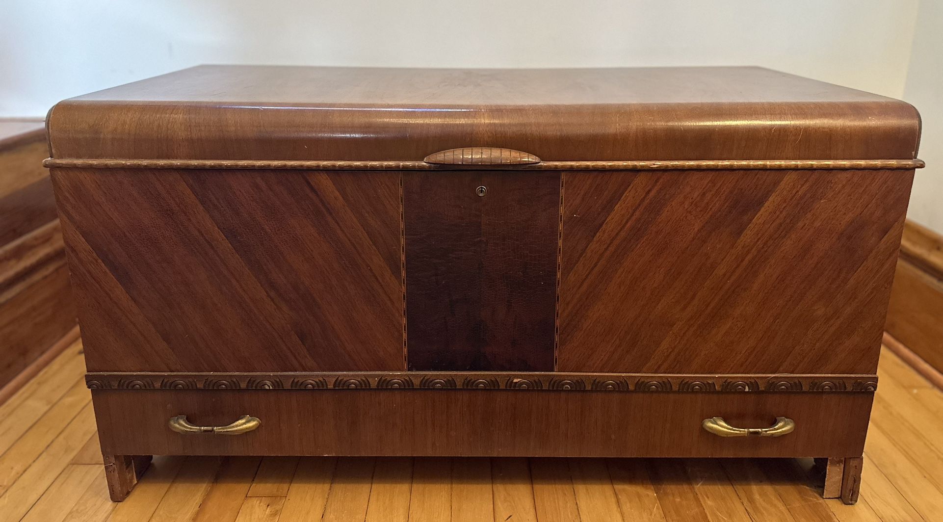 $45-Honderich Furniture Co. “Red Seal”Cedar Chest