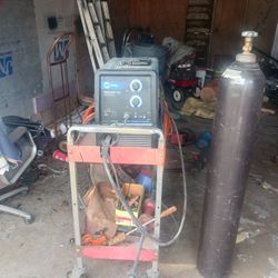 Miller Mig Welder With Cart And Big Tank
