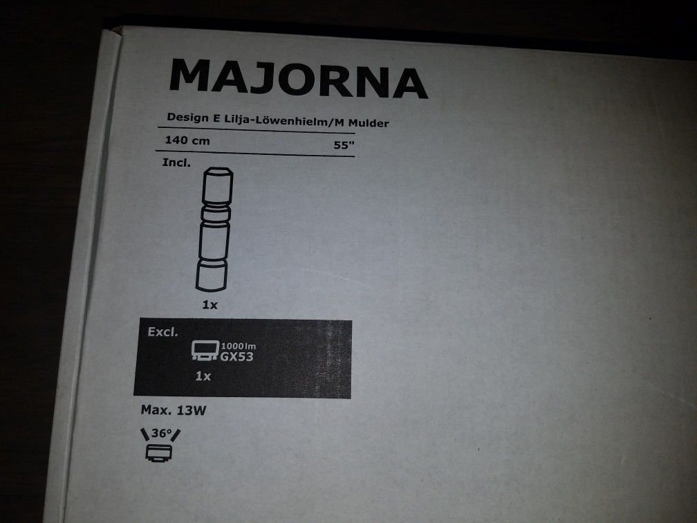 Ikea Majorna paper floor lamp