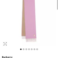 Burberry Reversible Monogram Motif Cashmere Scarf