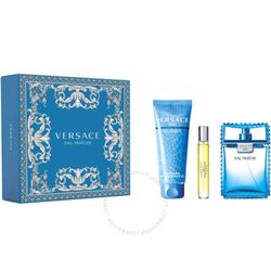 VERSACE - VERSACE EAU FRAICHE 3PC SET ( 3.4 EDT + 0.3 EDT + 4.2 SG ) ( M )