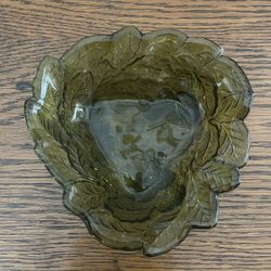 Vintage Green Glass Dish
