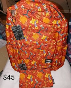 Emperor's New Groove Backpack With Zipper Pouch