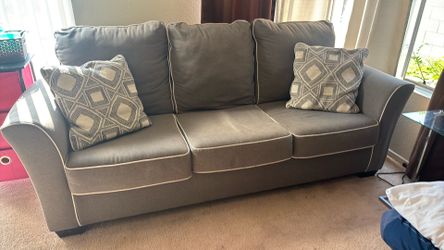 Sofa and Love Seat with pillows