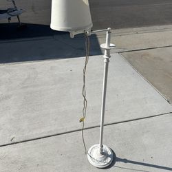 White Floor Lamp 5’ Tall 