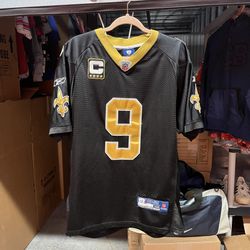 Reebok On Field New Orleans Saints Drew Brees 9 Jersey Super Bowl Patch Size 48