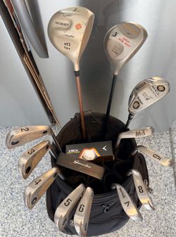 Mens RIGHT Handed  Excalibur Plus 13 pc Golf Club set, with KNIGHT Golf Bag