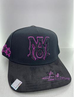 Big Boss Black Purple Amiri SnapBack Hat 