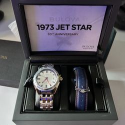  Bulova 96K112 Jet Star 50th Anniversary Limited Edition Men's Watch