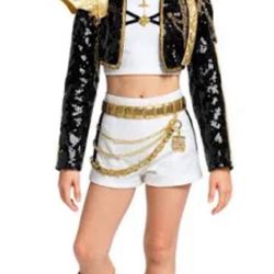 K-Pop Demon Hunters Rumi Golden Huntrix Youth Girls Size 7/8 Halloween Costume 