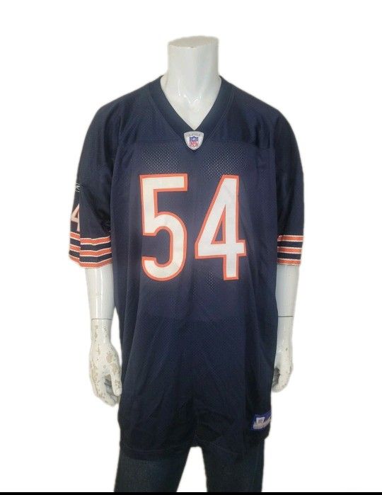 Authentic Brian Urlacher Chicago Bears Reebok Sewn NFL Jersey Men's Size 58 XXXL