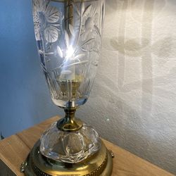 ✨ Elegant Vintage Cut Crystal Table Lamps