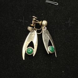 Vintage 925 Sterling Silver Earrings 