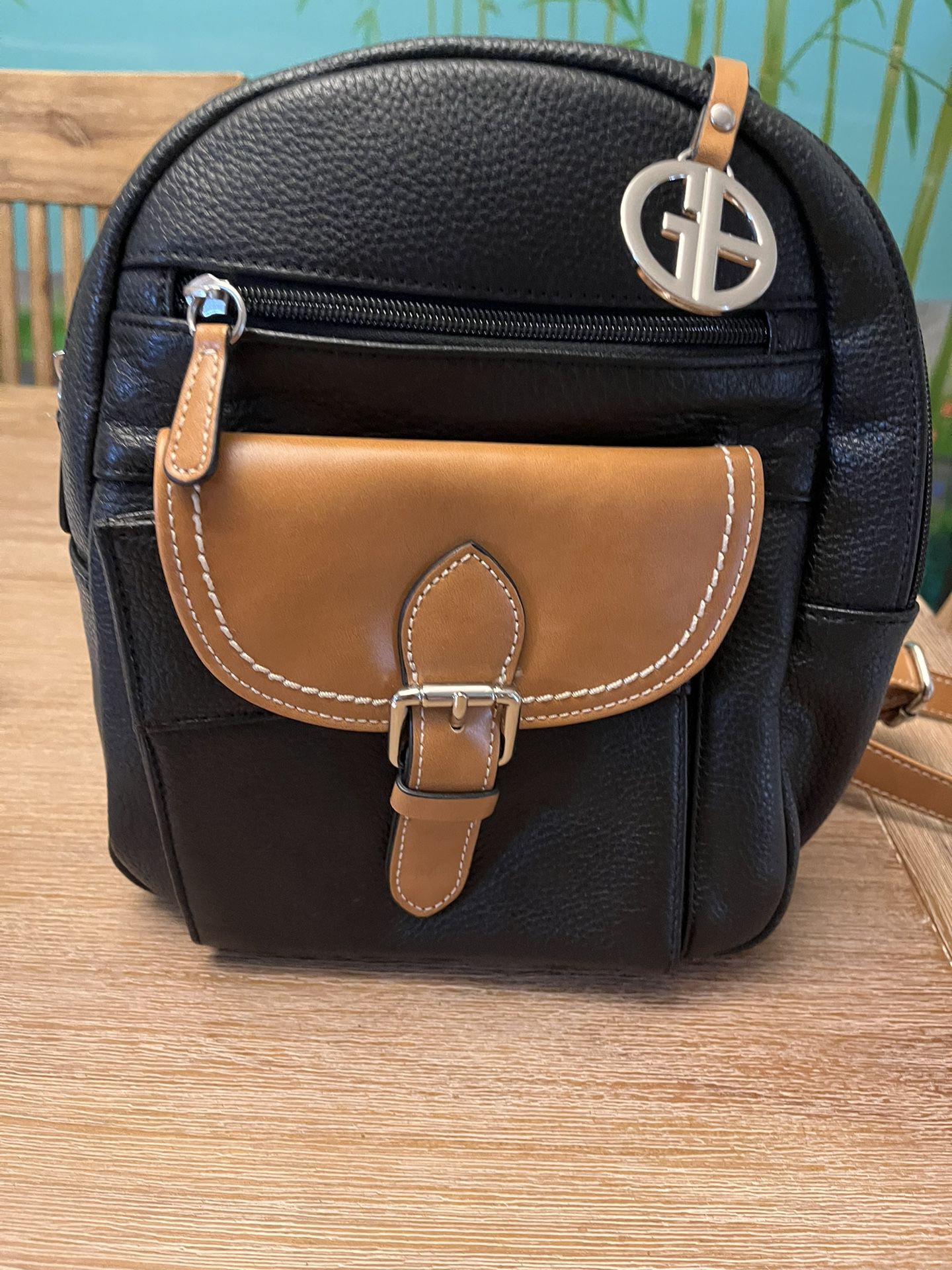 Giani Bernini Leather Backpack Purse