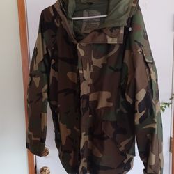 Military Style Camouflage Cold Weather Parka