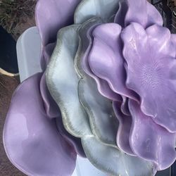 Flower Serving Plates 