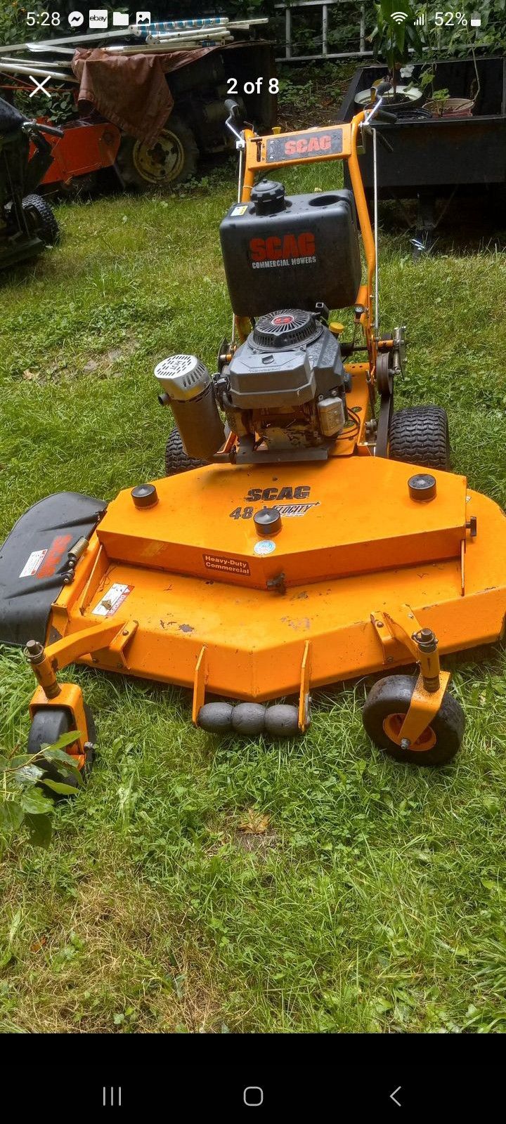 Scag 48 In Velocity Walk Behind Mower 16 Hp