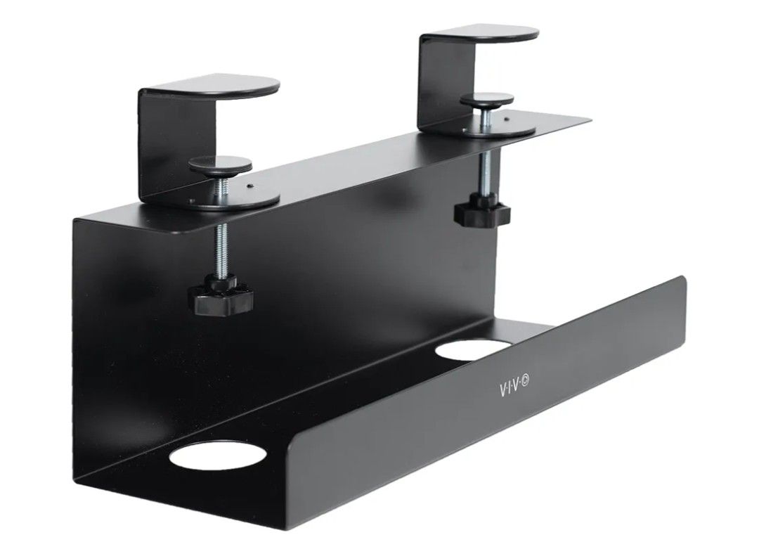 Desk-CMGL-B Black Clamp Cable Management Tray