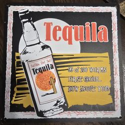 Tequila Vintage Metal Sign