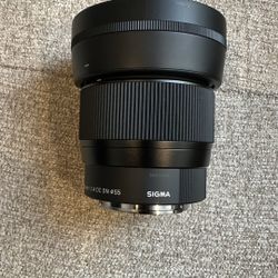 Sigma 56mm for E-Mount (Sony) Fixed Prime Camera Lens, Black