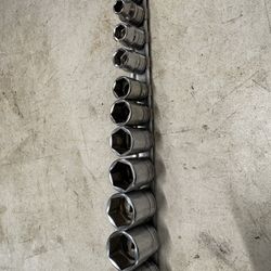 Snap On 7/8 To One & Quarter Short Socket Set