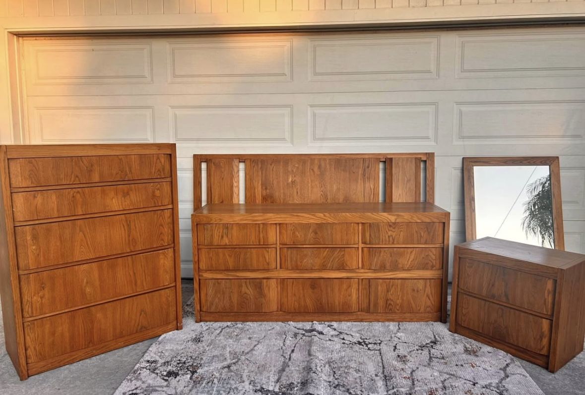 5 Piece Mid Century Bedroom Set