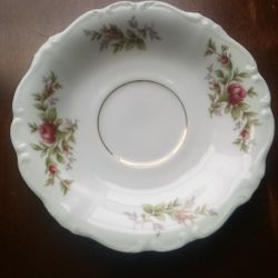single Johann Haviland Moss Rose saucer 