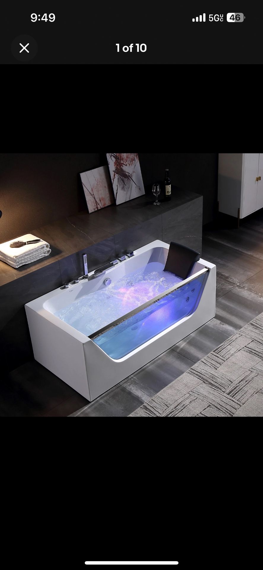 59 inch Empava Jacuzzi Tub