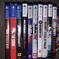 Playstation 5 and Playstation 4 Games