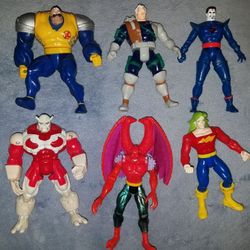 6 ACTION FIGURES OF: 1992-97 TOY BIZ: MARVEL COMICS X-MEN & X-FORCE