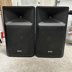 Gemini GSP-2200 Powered 15” Bluetooth PA Speakers (Pair)