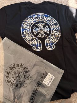 Chrome Hearts Black Plaid Graphic T-Shirt