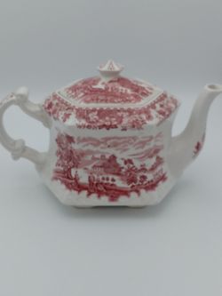 Beautiful Vintage Enoch Wood's Burslem " Seaforth" Teapot Made In England 