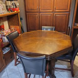 Dinning Room Bar Height Table And Chairs