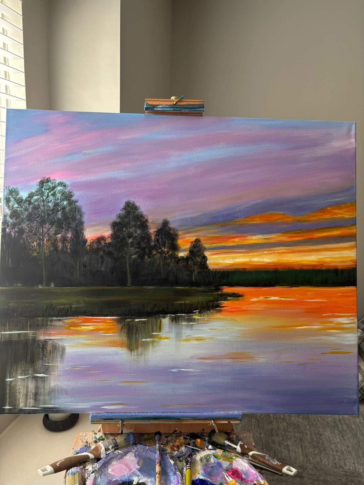 Nature Tipe Hand Oil Painting