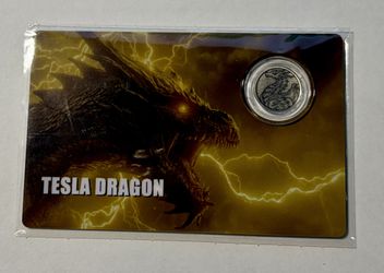2026 Liberia Tesla Dragon 1/500 oz .999 Platinum Coin – Mintage 6,999 – COA